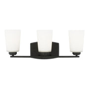 Generation Lighting - 4428903EN3-112 - Three Light Wall / Bath - Franport - Midnight Black
