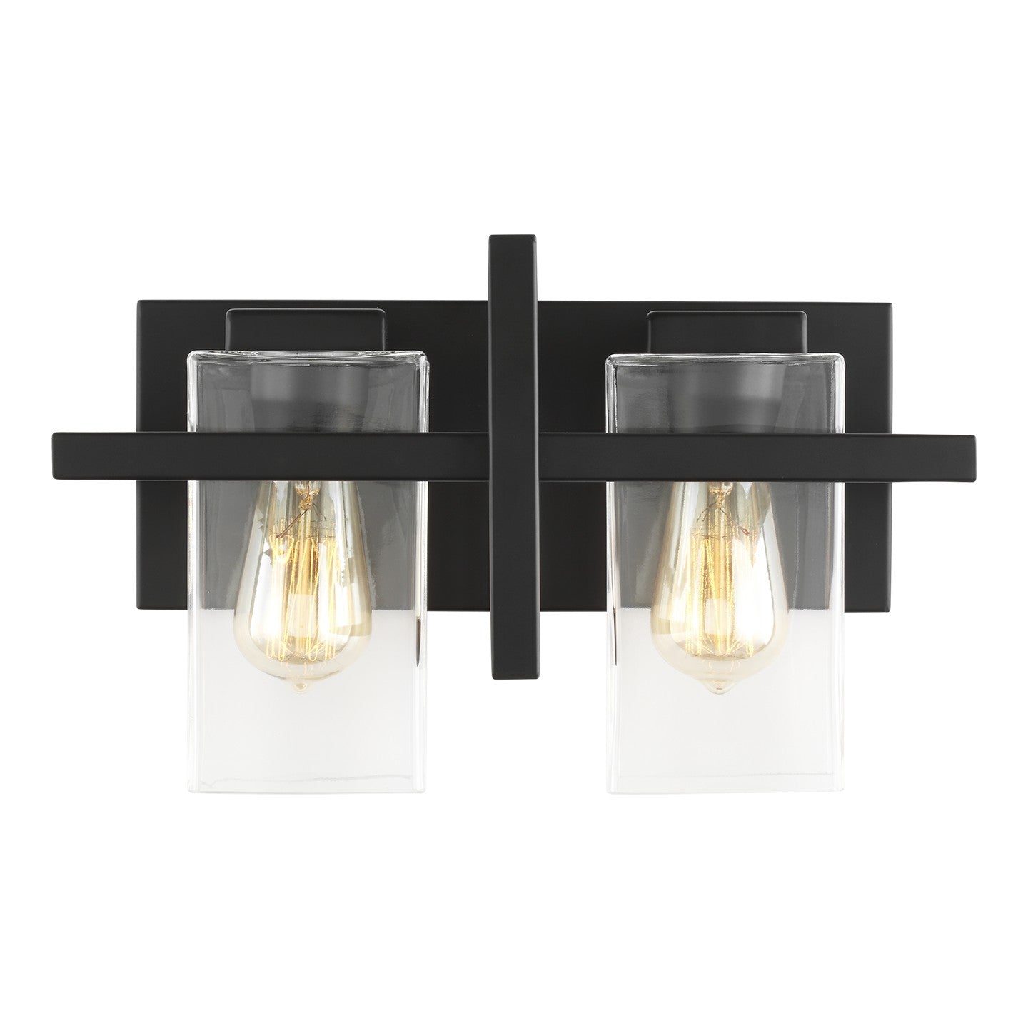 Generation Lighting - 4441502-112 - Two Light Wall / Bath - Mitte - Midnight Black