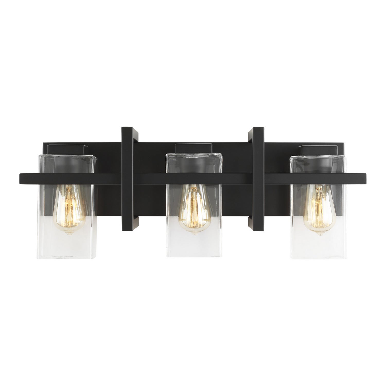 Generation Lighting - 4441503-112 - Three Light Wall / Bath - Mitte - Midnight Black
