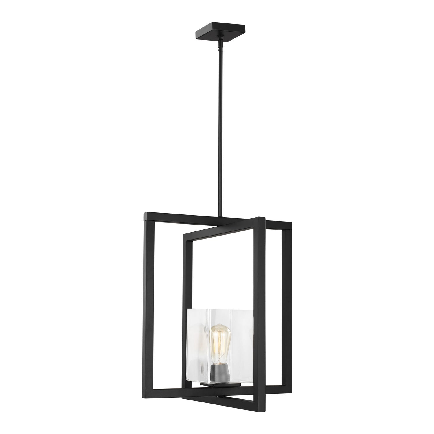 Generation Lighting - 5141501-112 - One Light Pendant - Mitte - Midnight Black
