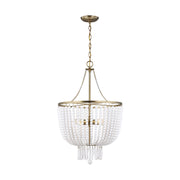Visual Comfort Studio - 5180704-848 - Four Light Pendant - Jackie - Satin Brass