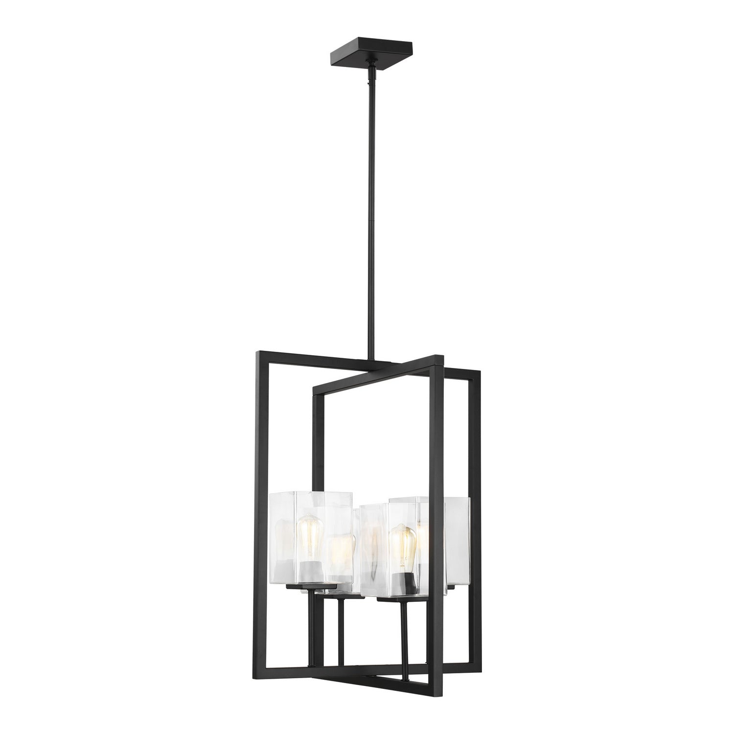 Generation Lighting - 5241504-112 - Four Light Hall / Foyer - Mitte - Midnight Black