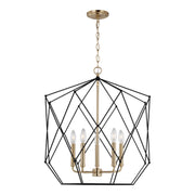 Visual Comfort Studio - 5334105-848 - Five Light Lantern - Zarra - Satin Brass