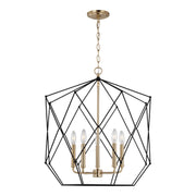 Visual Comfort Studio - 5334105EN-848 - Five Light Lantern - Zarra - Satin Brass