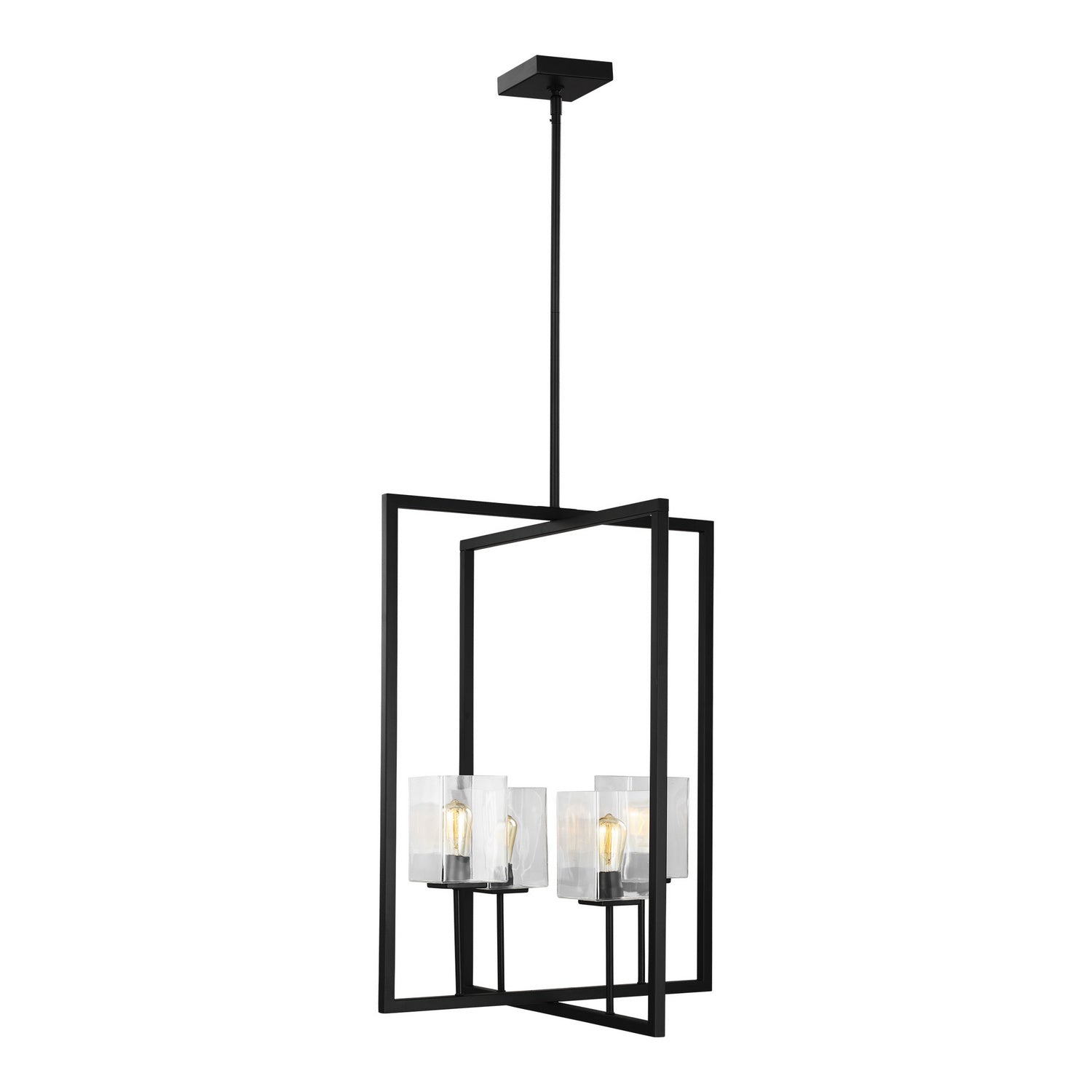 Generation Lighting - 5341504-112 - Four Light Hall / Foyer - Mitte - Midnight Black