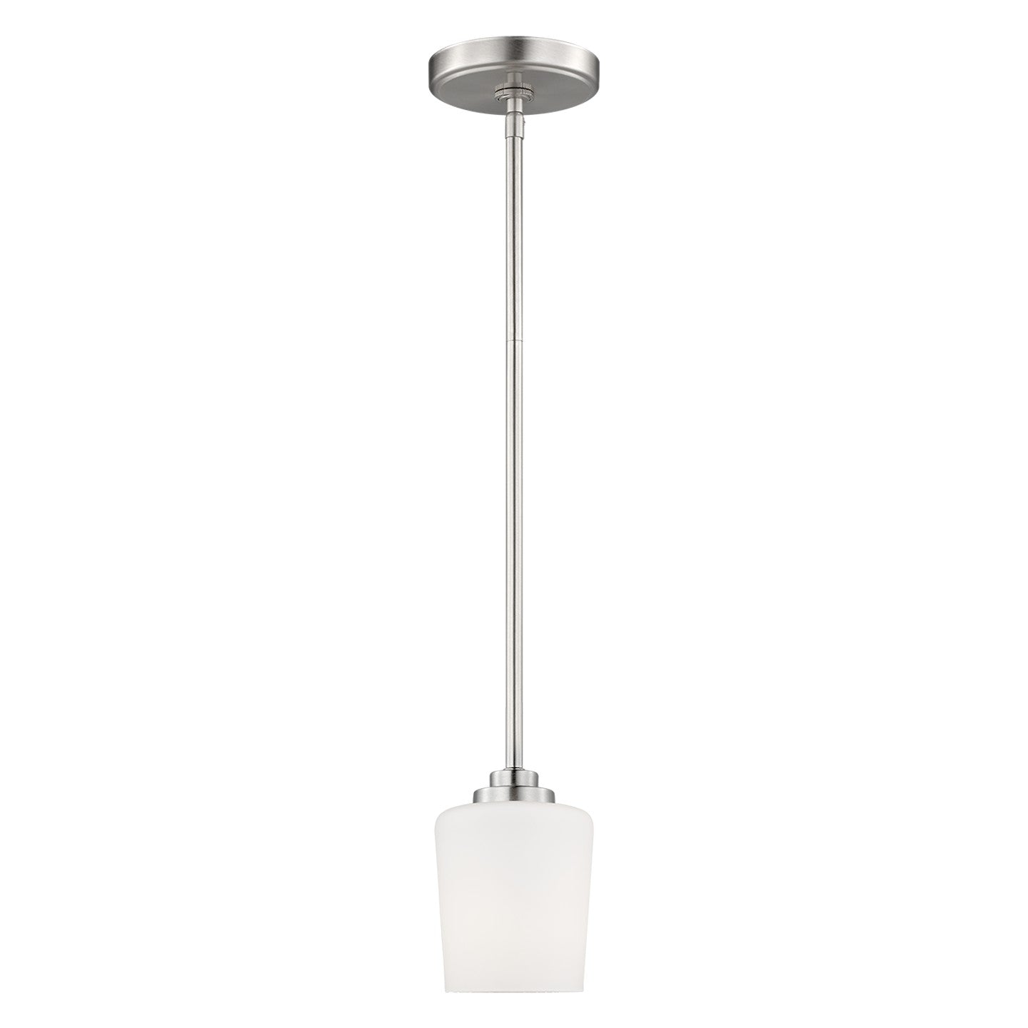 Generation Lighting - 6102801EN3-962 - One Light Mini-Pendant - Windom - Brushed Nickel