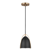 Visual Comfort Studio - 6151701EN3-848 - One Light Mini-Pendant - Norman - Satin Brass