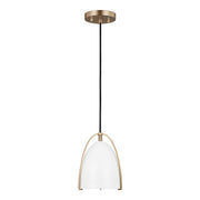 Visual Comfort Studio - 6151801EN3-848 - One Light Mini-Pendant - Norman - Satin Brass