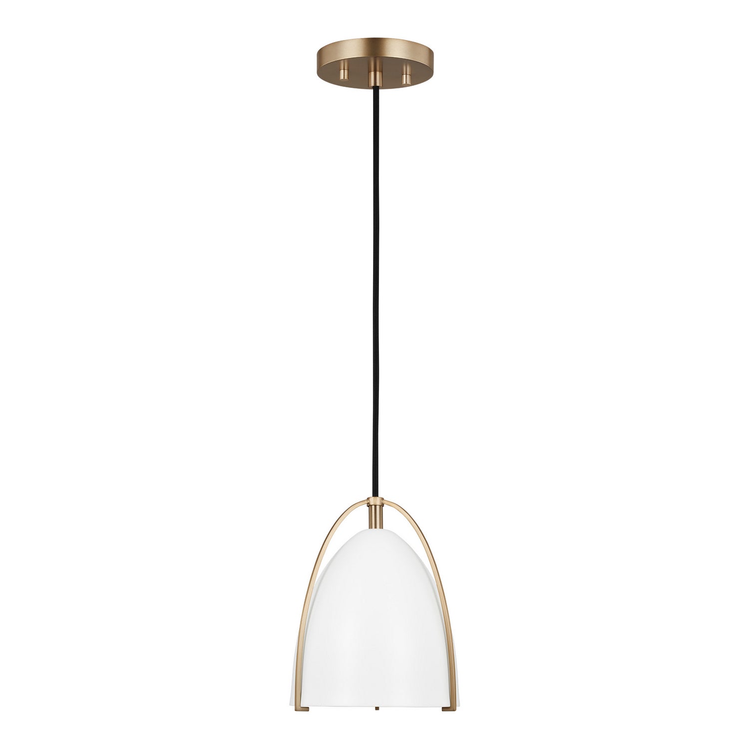 Visual Comfort Studio - 6151801EN3-848 - One Light Mini-Pendant - Norman - Satin Brass