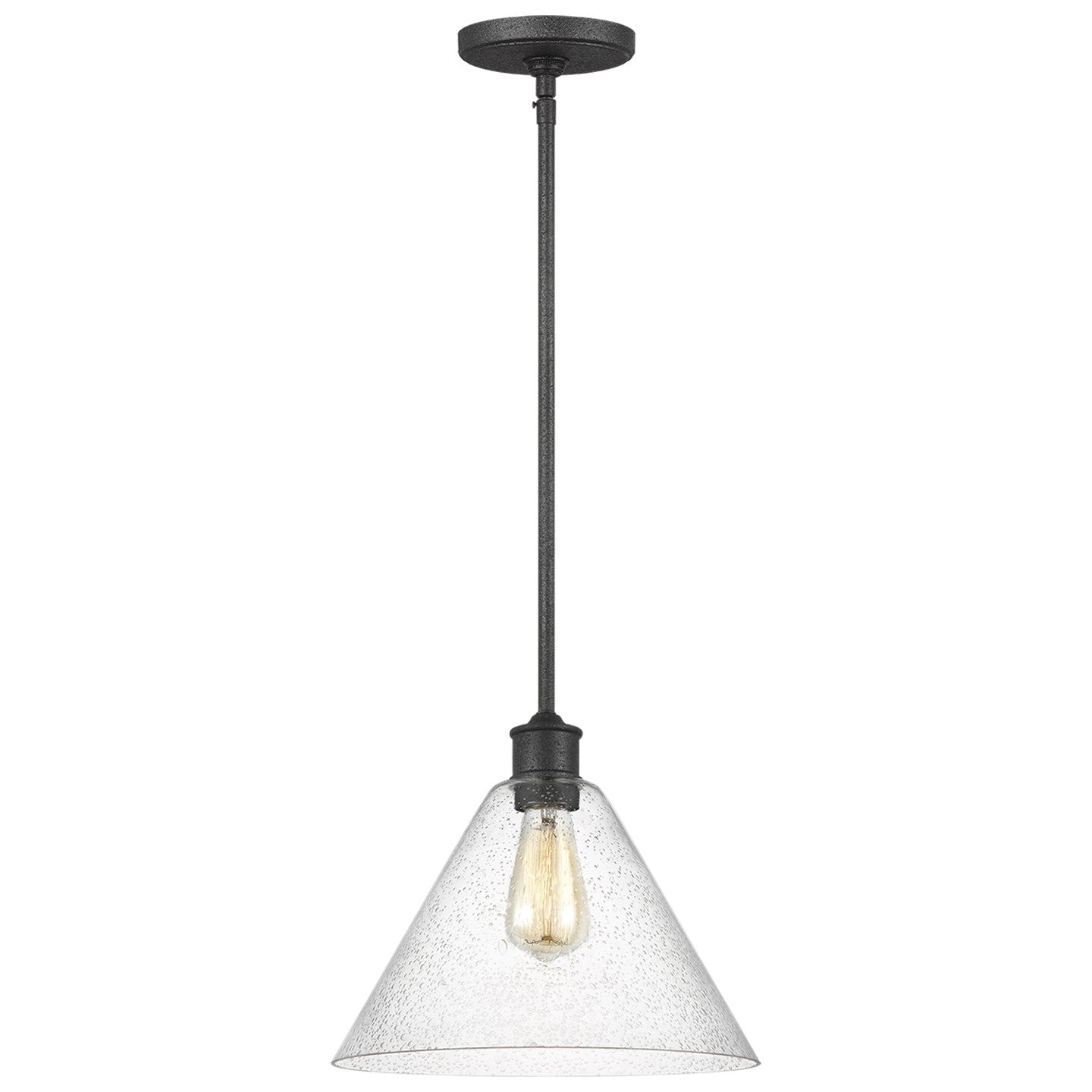 Generation Lighting - 6227801-112 - One Light Pendant - Belton - Midnight Black