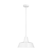 Visual Comfort Studio - 6237401-15 - One Light Outdoor Pendant - Barn Light - White
