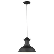 Generation Lighting - 6247701-12 - One Light Outdoor Pendant - Fredricksburg - Black