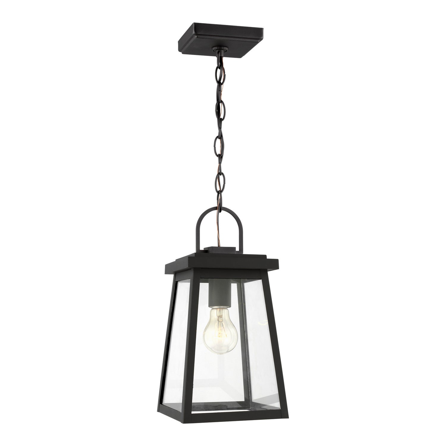 Visual Comfort Studio - 6248401-12 - One Light Outdoor Pendant - Founders - Black
