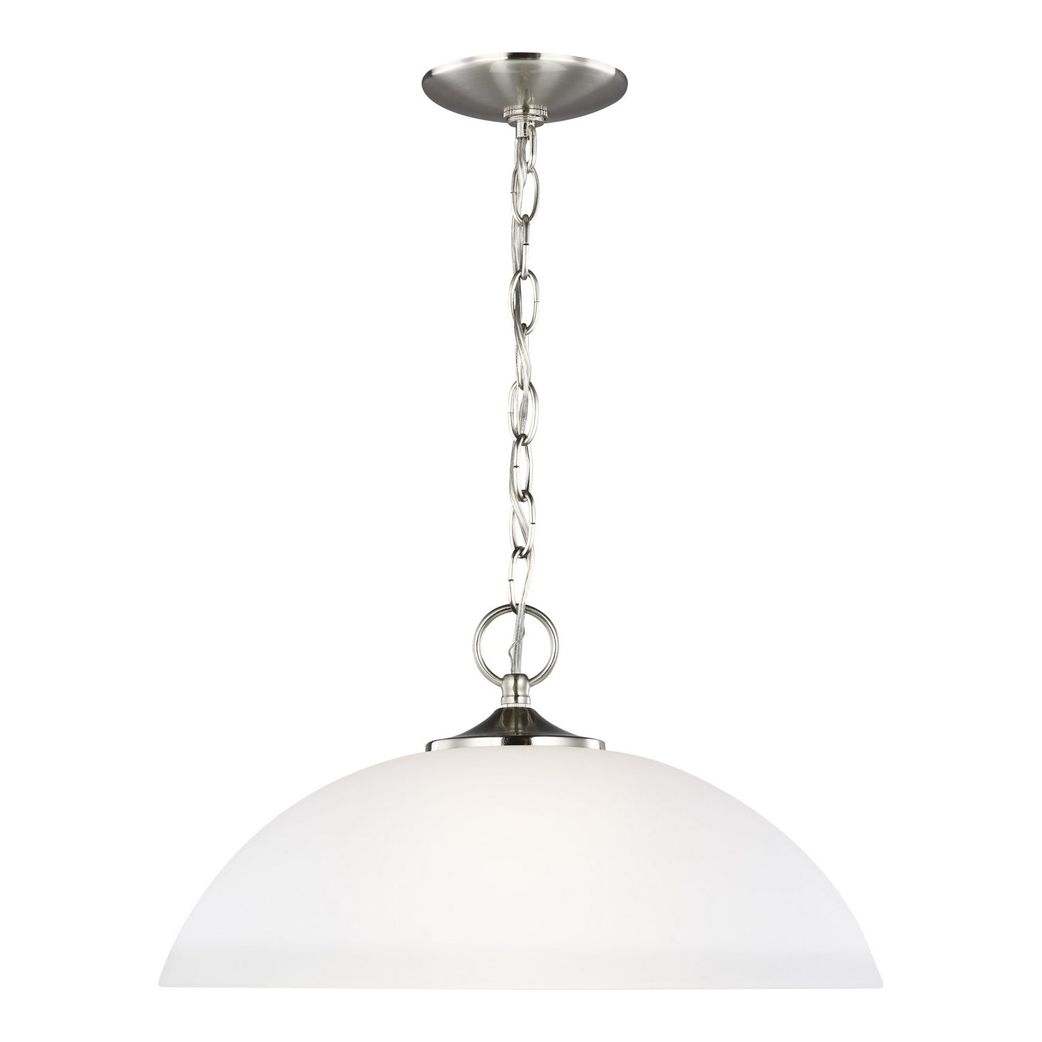 Generation Lighting - 6516501EN3-962 - One Light Pendant - Geary - Brushed Nickel