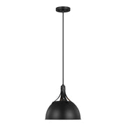 Visual Comfort Studio - 6524201EN3-112 - One Light Pendant - Rockland - Midnight Black