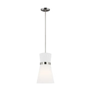Visual Comfort Studio - 6590501EN3-962 - One Light Pendant - Clark - Brushed Nickel