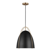 Visual Comfort Studio - 6651701-848 - One Light Pendant - Norman - Satin Brass