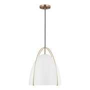Visual Comfort Studio - 6651801-848 - One Light Pendant - Norman - Satin Brass