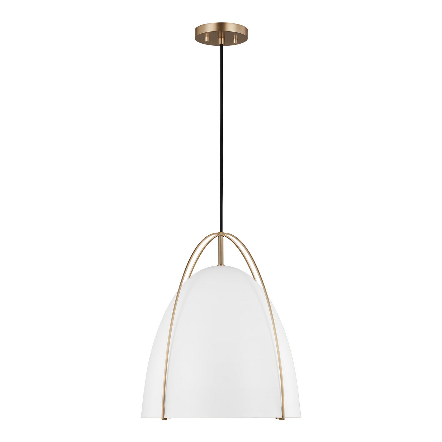 Visual Comfort Studio - 6651801EN3-848 - One Light Pendant - Norman - Satin Brass