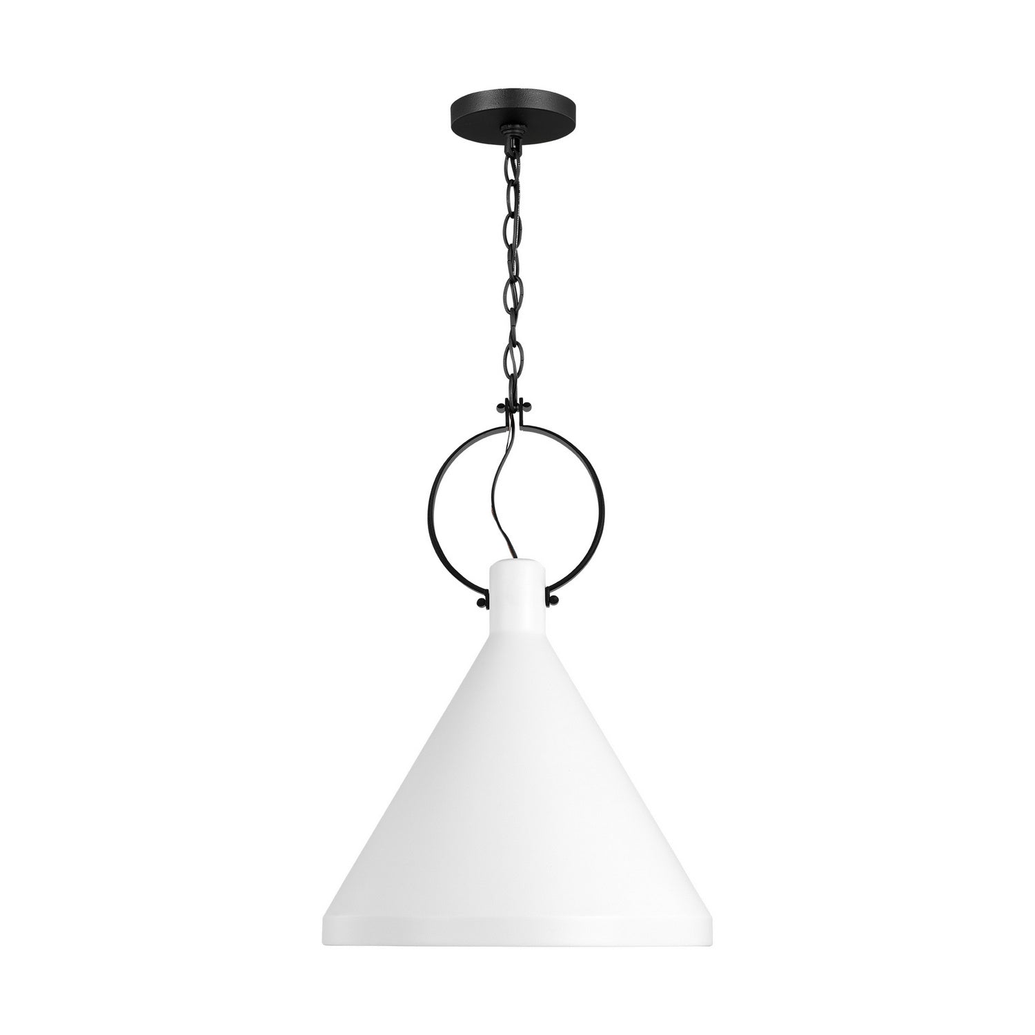 Visual Comfort Studio - 6684901-115 - One Light Pendant - Lyon - Matte White