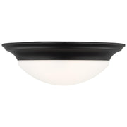 Generation Lighting - 75436-112 - Three Light Flush Mount - Nash - Midnight Black