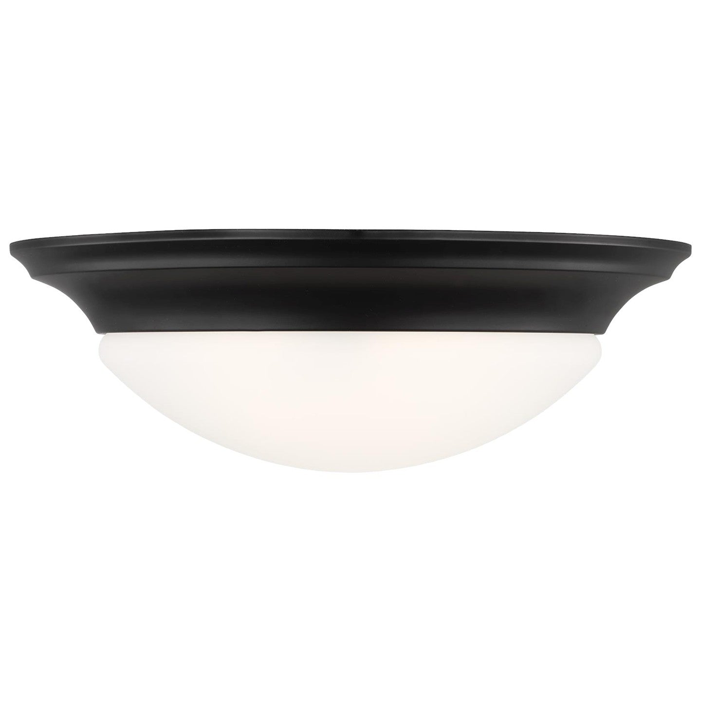 Generation Lighting - 75436EN3-112 - Three Light Flush Mount - Nash - Midnight Black