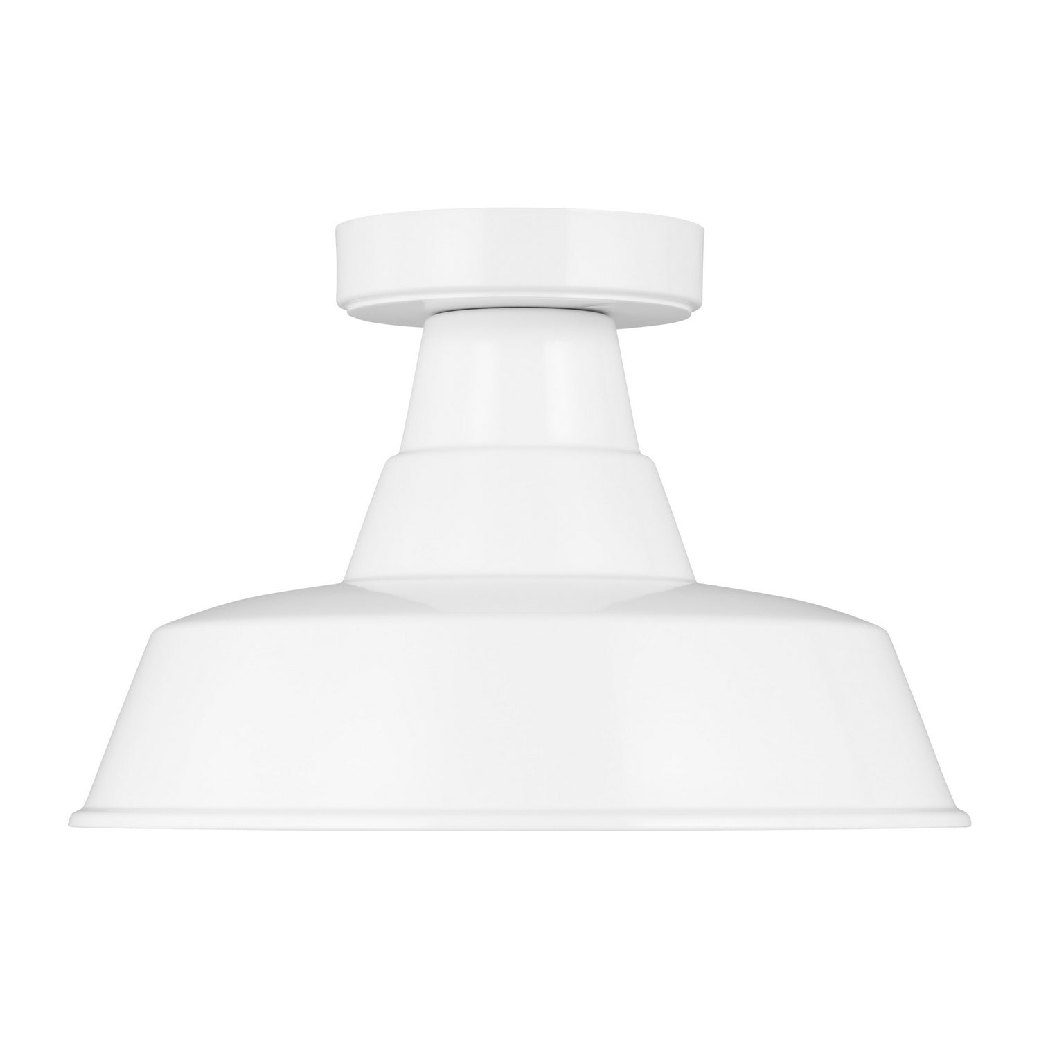 Visual Comfort Studio - 7837401-15 - One Light Outdoor Flush Mount - Barn Light - White