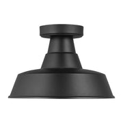 Visual Comfort Studio - 7837401EN3-12 - One Light Outdoor Flush Mount - Barn Light - Black