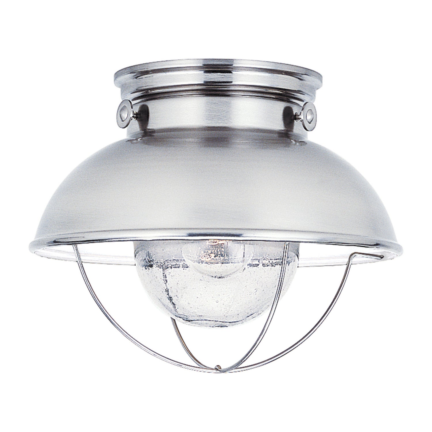 Generation Lighting - 8869EN3-98 - One Light Outdoor Flush Mount - Sebring - Brushed Stainless
