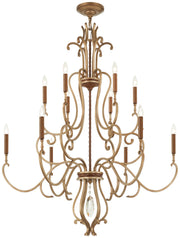 Metropolitan - N6559-690 - 12 Light Chandelier - Magnolia Manor - Pale Gold With Distressed Bronze