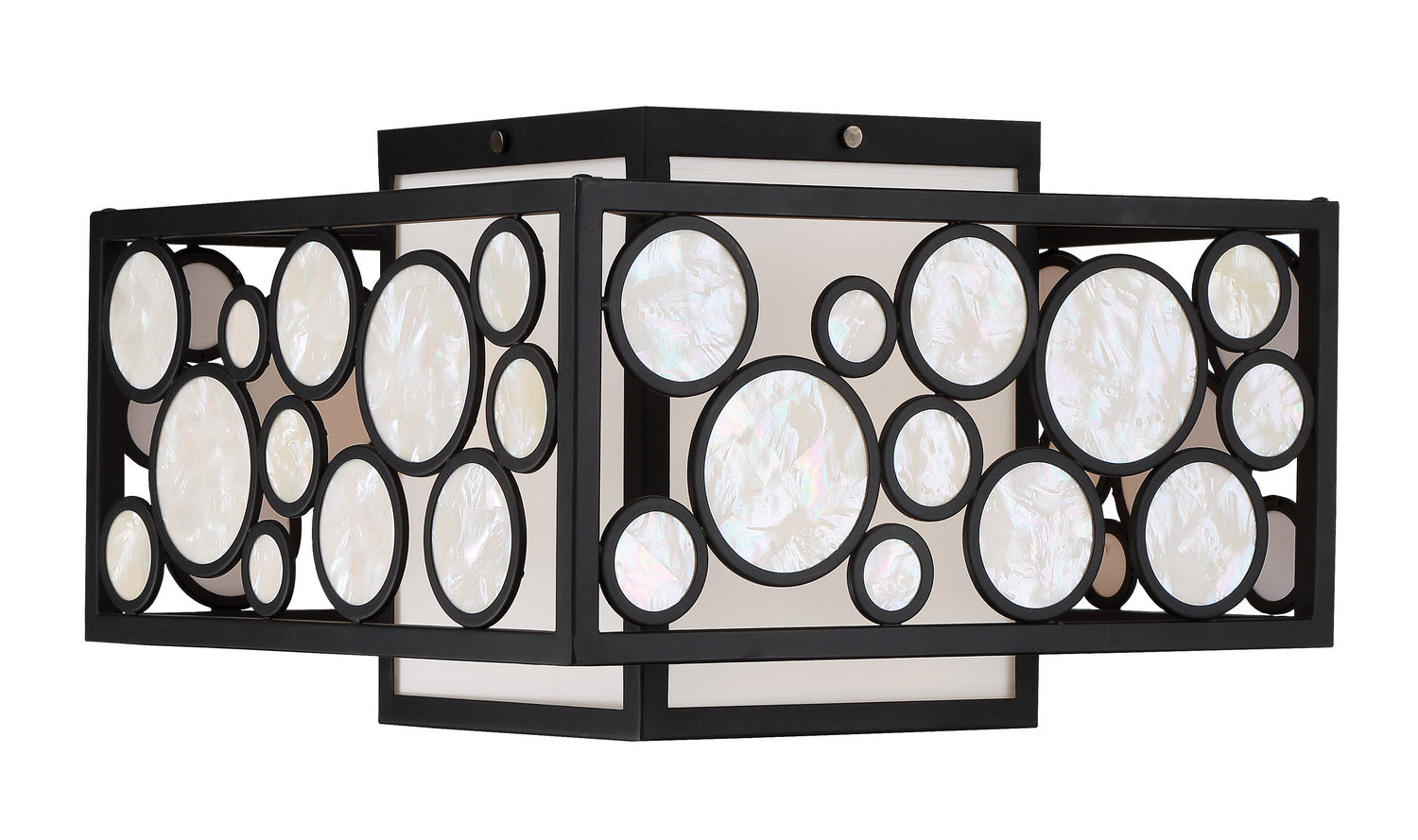Metropolitan - N7752-143 - Two Light Flush Mount - Mosaic - Oil Rubbed Bronze