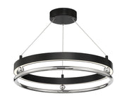 Metropolitan - N7992-572-L - LED Semi Flush Mount - Grande Illusion - Polished Nickel And Coal