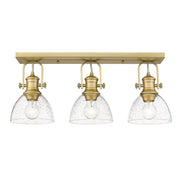 Golden - 3118-3SF BCB-SD - Three Light Semi-Flush Mount - Hines - Brushed Champagne Brass