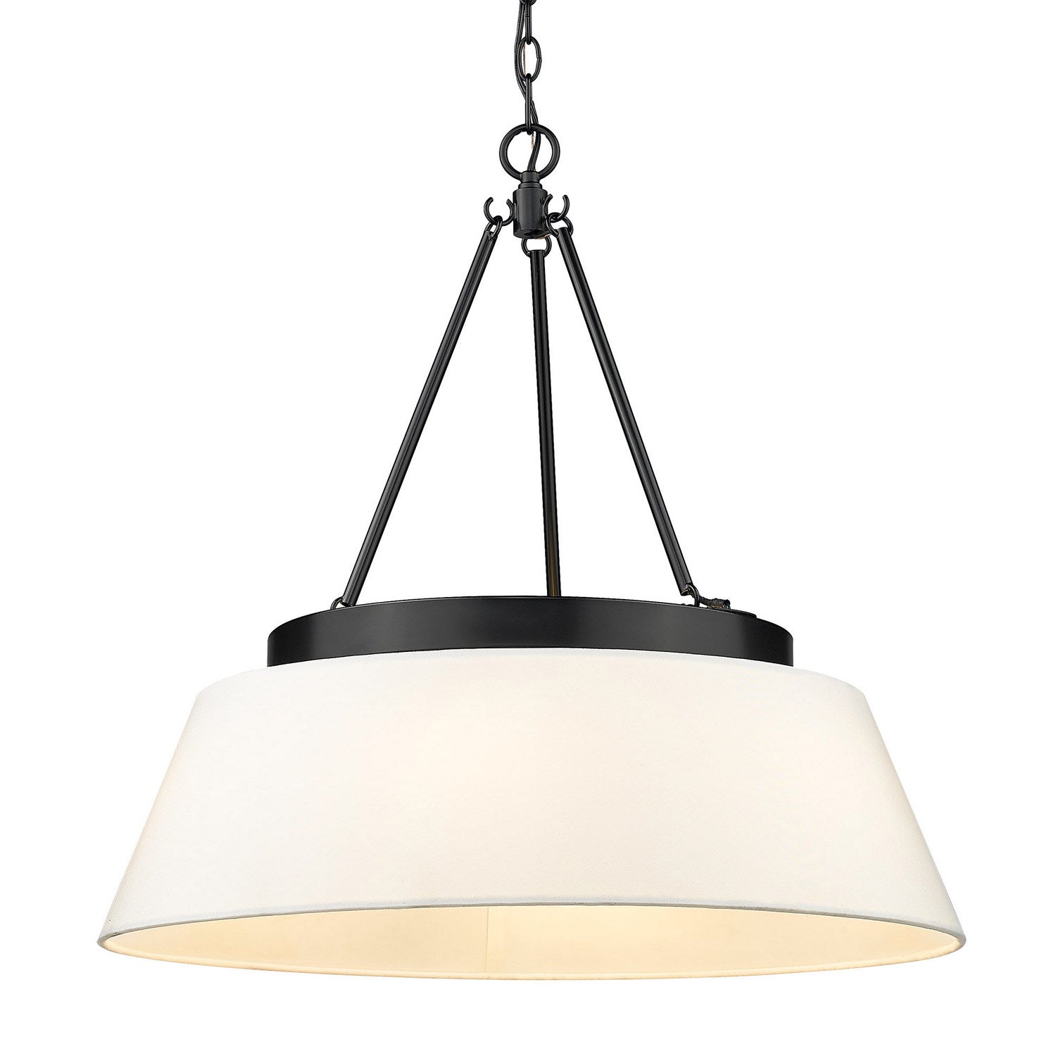 Golden - 3189-6 BLK-MWS - Six Light Chandelier - Penn - Matte Black