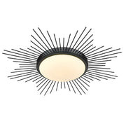 Golden - 9126-FM24 BLK-OP - LED Flush Mount - Kieran - Matte Black