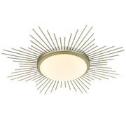 Golden - 9126-FM24 WG-OP - LED Flush Mount - Kieran - White Gold