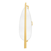 Hudson Valley - 1170-AGB/WP - LED Wall Sconce - Ithaca - Aged Brass/White Plaster