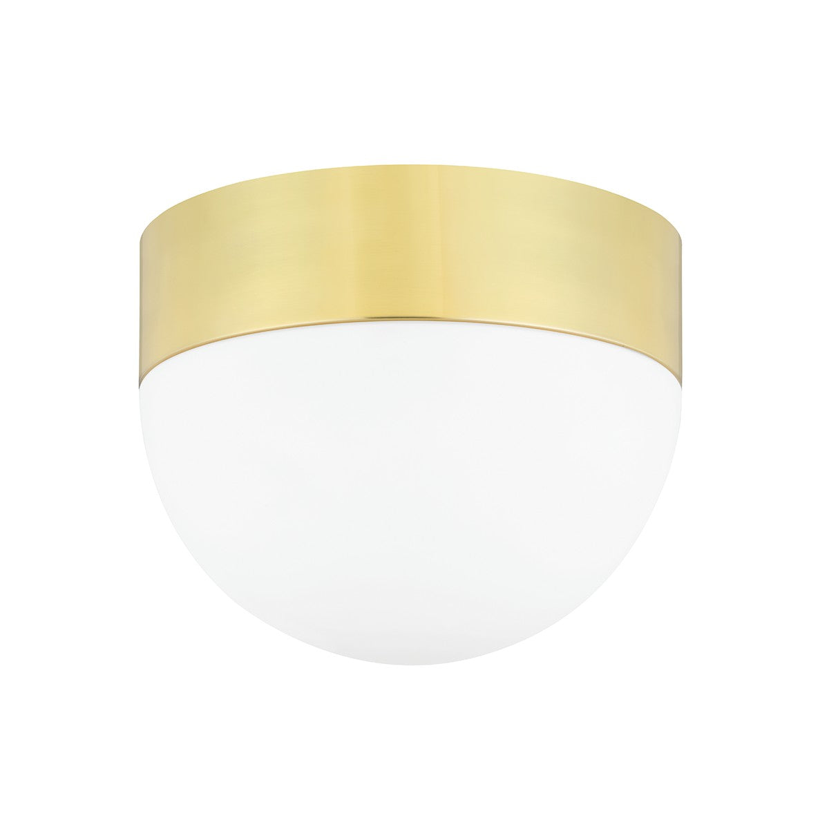Hudson Valley - 2114-AGB - Three Light Flush Mount - Adams - Aged Brass
