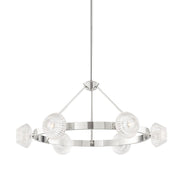 Hudson Valley - 6135-PN - Six Light Chandelier - Barclay - Polished Nickel
