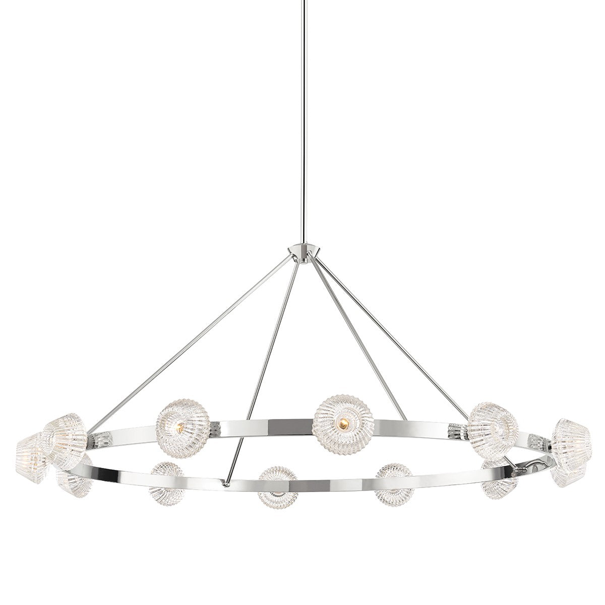 Hudson Valley - 6165-PN - 12 Light Chandelier - Barclay - Polished Nickel