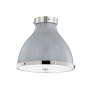 Hudson Valley - MDS360-PN/PG - Two Light Flush Mount - Painted No. 3 - Polished Nickel/Parma Gray Combo