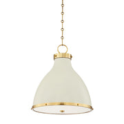 Hudson Valley - MDS361-AGB/OW - Two Light Pendant - Painted No. 3 - Aged Brass/Off White