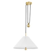 Hudson Valley - MDS511-AGB - One Light Pendant - Dorset - Aged Brass