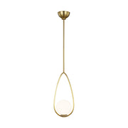Visual Comfort Studio - AEP1001BBS - One Light Pendant - Galassia - Burnished Brass