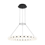 Visual Comfort Modern - 700OBT30B-LED927 - LED Chandelier - Orbet - Nightshade Black