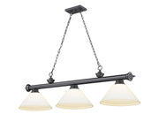 Z-Lite - 2306-3BP-AMO14 - Three Light Billiard - Cordon - Bronze Plate
