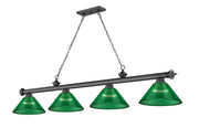 Z-Lite - 2306-4BP-ARG - Four Light Billiard - Cordon - Bronze Plate