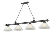 Z-Lite - 2306-4BP-AWL14 - Four Light Billiard - Cordon - Bronze Plate