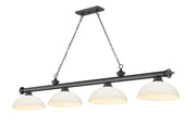 Z-Lite - 2306-4BP-DMO14 - Four Light Billiard - Cordon - Bronze Plate
