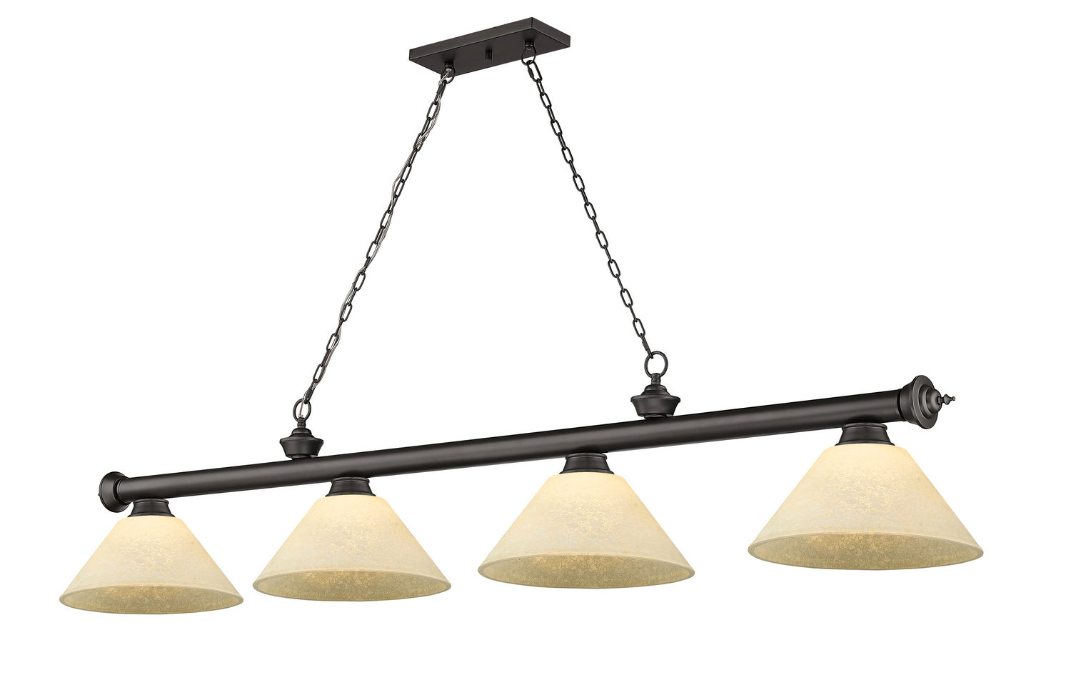 Z-Lite - 2306-4BRZ-AGM14 - Four Light Billiard - Cordon - Bronze